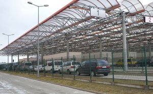 Pasy odpraw granicznych na kierunku wjazdowym do RP - drogowe przejście graniczne w Hrebennem
