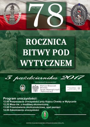 Plakat uroczystości