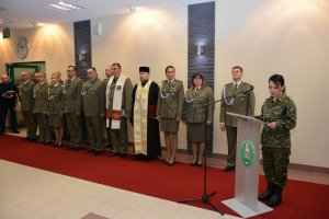 Ślubowanie nowo przyjętych funkcjonariuszy NOSG