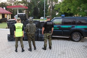 Zabezpieczanie papierosów pochodzących z przemytu.