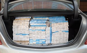 Zabezpieczanie papierosów pochodzących z przemytu.