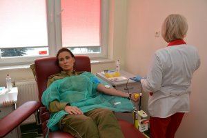 Akcja honorowego krwiodawstwa w NOSG