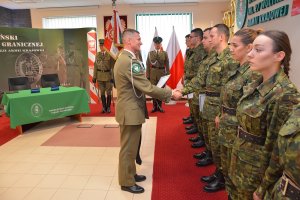 Ślubowanie nowo przyjętych funkcjonariuszy NOSG