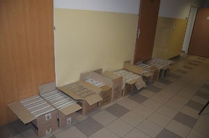 Zabezpieczanie papierosów pochodzących z przemytu.