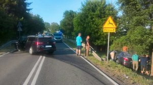 Funkcjonariusze Straży Granicznej ratowali poszkodowanych w wypadku drogowym