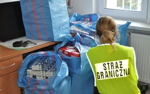 Zabezpieczanie papierosów pochodzących z przemytu.