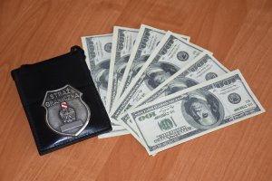 Imitacja dolarów na granicy