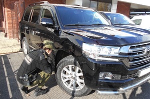Odzyskana Toyota Land Cruiser
