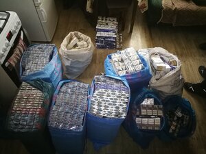 Zabezpieczanie papierosów pochodzących z przemytu.