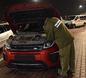 Zabezpieczony Land Rover