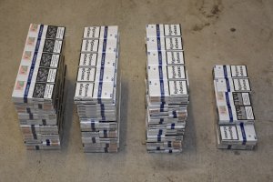 Zabezpieczanie papierosów pochodzących z przemytu.