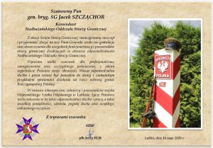 Życzenia z okzazji Święta Straży Granicznej 2020r.