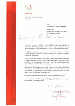 Życzenia z okzazji Święta Straży Granicznej 2020r.