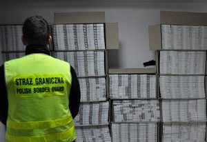 Zabezpieczanie papierosów pochodzących z przemytu