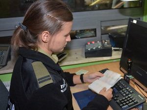Kontrola graniczna prowadzona przez funkcjonariusza SG