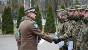 Ślubowanie nowo przyjętych funkcjonariuszy NOSG