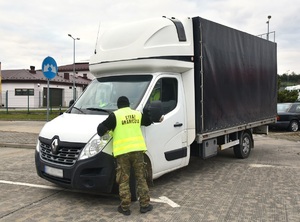 Kontrola legalności pochodzenia pojazdu prowadzona przez funkcjonariusza SG