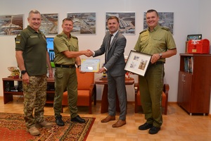 Konsul Generalny Ukrainy podczas spotkań z funkcjonariuszami NOSG