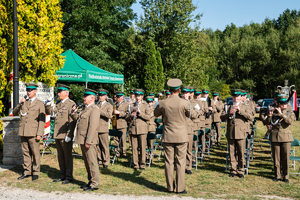 Orkiestra Reprezentacyjna SG podczas uroczystości obchodów 84. rocznicy bitwy pod Wytycznem