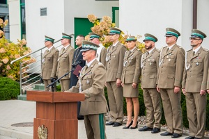 Uroczystość ślubowania nowo przyjętych funkcjonariuszy Straży Granicznej w komendzie NOSG