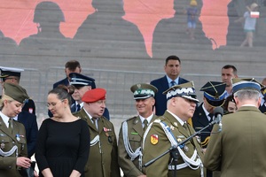 Zaproszeni goście podczas uroczystości Dnia Weterana w Lublinie