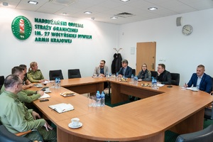 Delegacja kanadyjska z wizytą w Nadbużańskim Oddziale Straży Granicznej