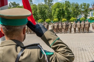 Funkcjonariusze NOSG podczas uroczystości Święta Straży Granicznej
