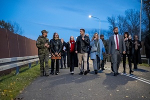 Wizyta posłów do Parlamentu Europejskiego na wschodniej granicy Polski