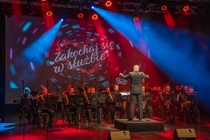 Koncert Orkiestry Morskiego Oddziału SG w NOSG z okazji 35. rocznicy powołania Straży Granicznej pt. "Zakochaj się w służbie" w CHDK