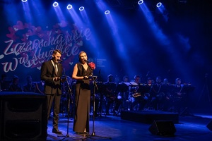 Koncert Orkiestry Morskiego Oddziału SG w NOSG z okazji 35. rocznicy powołania Straży Granicznej pt. "Zakochaj się w służbie" w CHDK