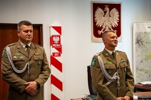 Funkcjonariusze NOSG podczas uroczystości mianowania na pierwszy stopień korpusie chorążych