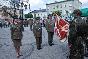 Pożegnanie sztandaru Nadbużańskiego Oddziału Straży Granicznej
